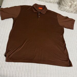 NWOT Jim Thompson Brown Polo Shirt Size XL